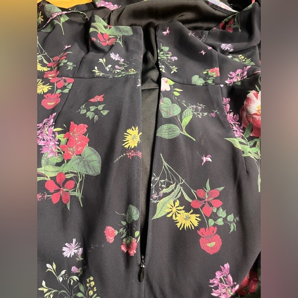 EUC AMUR- Pasqualena One-Shoulder Floral-Print Dress. Size 10 - Picture 13 of 14